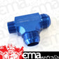 Aeroflow AF826-16-20 Tee -20AN with 1" NPT On Run Blue AN Tee with NPT On Run