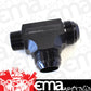 Aeroflow AF826-16-20BLK Tee -20AN with 1" NPT On Run Black AN Tee with NPT On Run