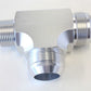 Aeroflow AF826-16-20S Tee -20AN with 1" NPT On Run Silver AN Tee with NPT On Run