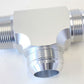 Aeroflow AF826-20S Tee -20AN with 1-1/4" NPT On Silver AN Tee with NPT On Run