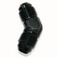 Aeroflow AF827-03BLK Male -3 45 Deg Union Black