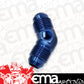 Aeroflow AF827-08P Male -8 45 Deg Union with 1/8"Port Blue