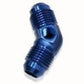 Aeroflow AF827-08P Male -8 45 Deg Union with 1/8"Port Blue
