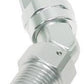 Aeroflow 100 & 450 series braided hose Male 3/4 NPT 45 Deg to -12 Silver Aeroflow Performance Products AF828-12-12S
