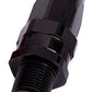 Aeroflow AF830-06-06BLK Male 3/8" NPT Straight to -6Anblack Full Swivel Straight
