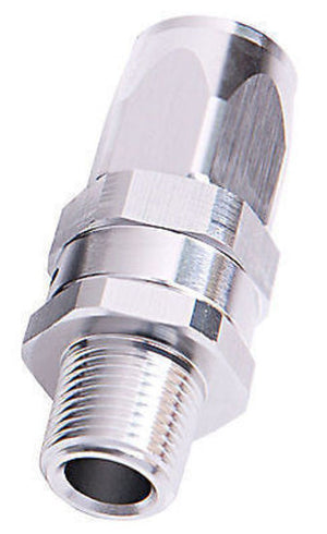 Aeroflow AF830-06-06S Male 3/8" NPT Straight to -6Ansilver Full Swivel Straight