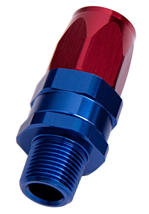 Aeroflow AF830-08-08 Male 1/2" NPT Straight to -8Anblue Full Swivel Straight