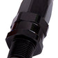 Aeroflow AF830-08-08BLK Male 1/2" NPT Straight to -8Anblack Full Swivel Straight