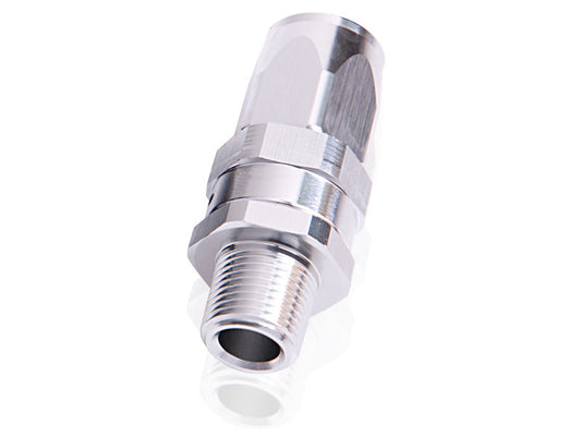 Aeroflow AF830-08-08S Male 1/2" NPT Straight to -8Ansilver Full Swivel Straight