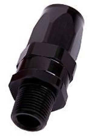 Aeroflow AF830-10-06S Male 3/8" NPT Straight to -10 Silver Full Swivel Straight