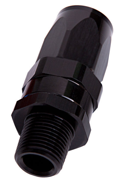 Aeroflow AF830-12-12BLK Male 3/4" NPT Straight To-12Anblack Full Swivel Straight