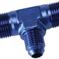 Aeroflow AF831-06-08 Male Flare Tee -8AN with -6AN On The Side Blue