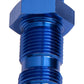 Aeroflow AF832-04 Straight Bulkhead -4AN Blue Bulkhead Nut Seperate