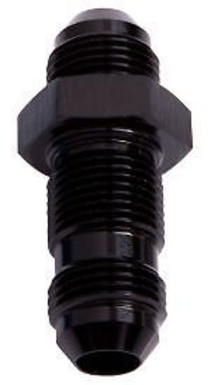 Aeroflow AF832-06BLK Straight Bulkhead -6AN Black Bulkhead Nut Seperate
