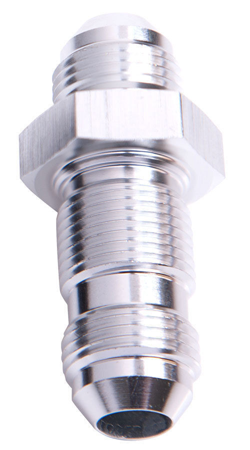 Aeroflow AF832-08S Straight Bulkhead -8AN Silver Bulkhead Nut Seperate