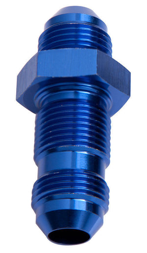 Aeroflow AF832-10 Straight Bulkhead -10AN Blue Bulkhead Nut Seperate