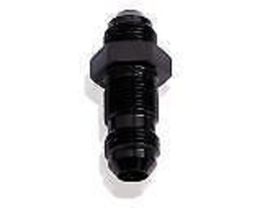 Aeroflow AF832-20BLK Straight Bulkhead -20AN Black Bulkhead Nut Seperate