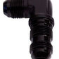 Aeroflow AF833-04BLK 90 Deg Bulkhead -4AN Black Bulkhead Nut Seperate