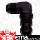 Aeroflow AF833-04BLK 90 Deg Bulkhead -4AN Black Bulkhead Nut Seperate