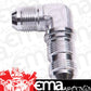 Aeroflow AF833-06S 90 Deg Bulkhead -6AN Silver Bulkhead Nut Seperate