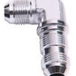 Aeroflow AF833-06S 90 Deg Bulkhead -6AN Silver Bulkhead Nut Seperate