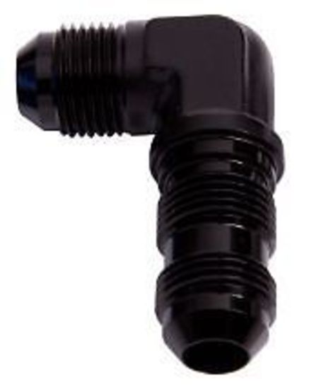 Aeroflow AF833-10BLK 90 Deg Bulkhead -10AN Black Bulkhead Nut Seperate