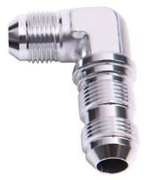 Aeroflow AF833-16S 90 Deg Bulkhead -16AN Silver Bulkhead Nut Seperate