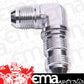 Aeroflow AF833-16S 90 Deg Bulkhead -16AN Silver Bulkhead Nut Seperate