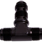 Aeroflow AF834-03BLK Bulkhead Tee -3AN Black Bulkhead On Side
