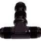 Aeroflow AF834-08BLK Bulkhead Tee -8AN Black Bulkhead On Side