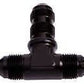 Aeroflow AF834-10BLK Bulkhead Tee -10AN Black Bulkhead On Side