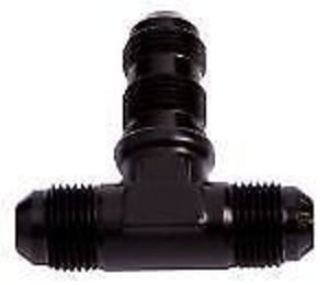Aeroflow AF834-10BLK Bulkhead Tee -10AN Black Bulkhead On Side
