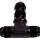 Aeroflow AF834-12BLK Bulkhead Tee -12AN Black Bulkhead On Side