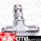 Aeroflow AF834-12S Bulkhead Tee -12AN Silver Bulkhead On Side