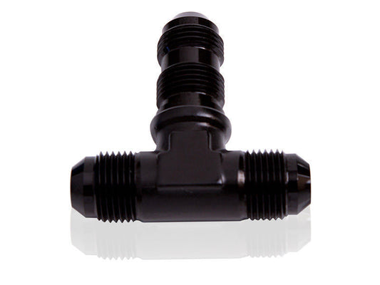 Aeroflow AF834-16BLK Bulkhead Tee -16AN Black Bulkhead On Side