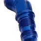 Aeroflow AF837-03 45 Deg Bulkhead -3AN Blue Bulkhead Nut Seperate