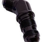 Aeroflow AF837-16BLK 45 Deg Bulkhead -16AN Black Nut Seperate