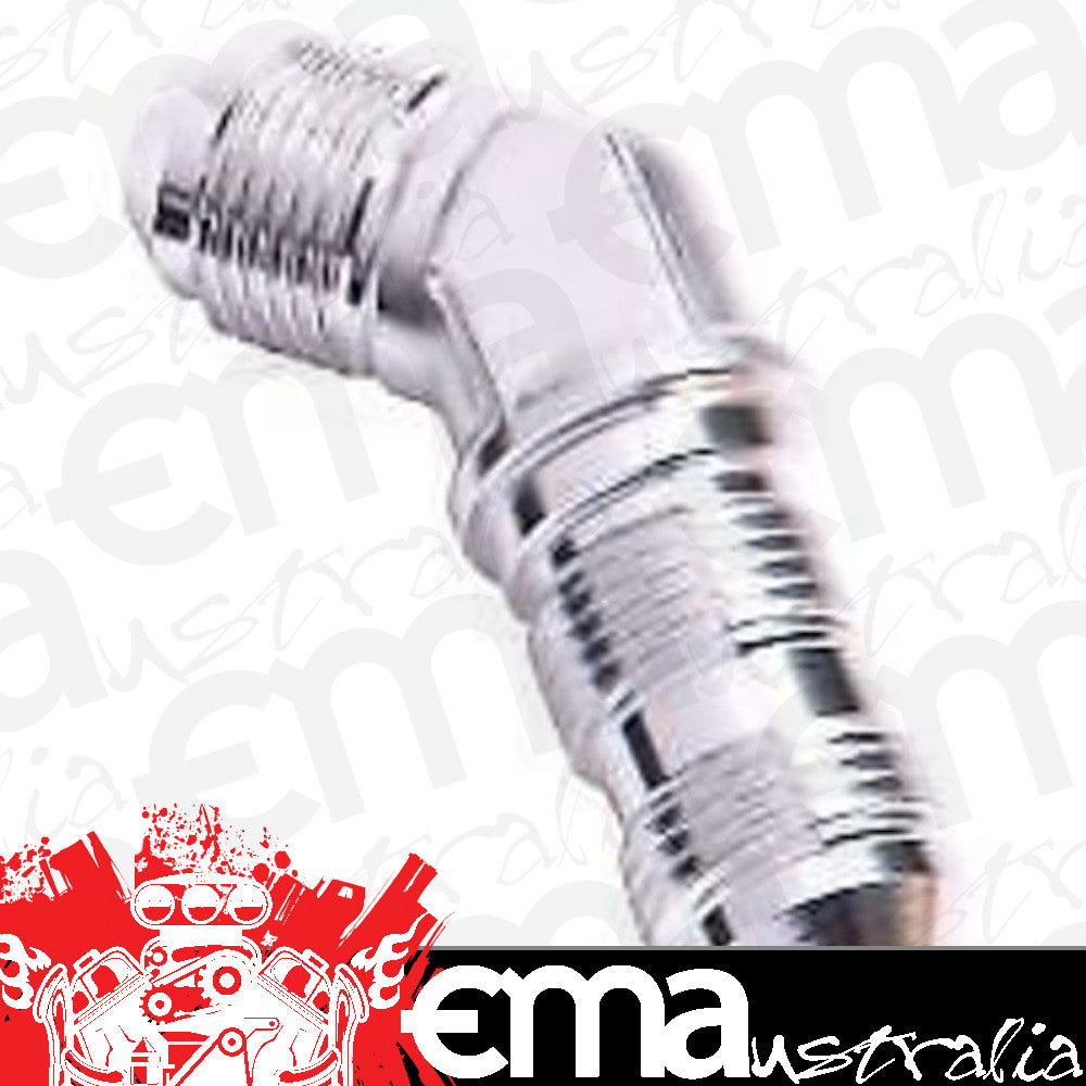 Aeroflow AF837-16S 45 Deg Bulkhead -16AN Silver Nut Seperate