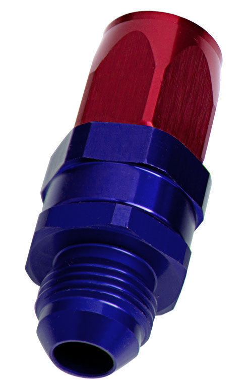 Aeroflow Performance Products AF840-08 Male -8AN to -8AN Hose End Blue Straight Male to Male