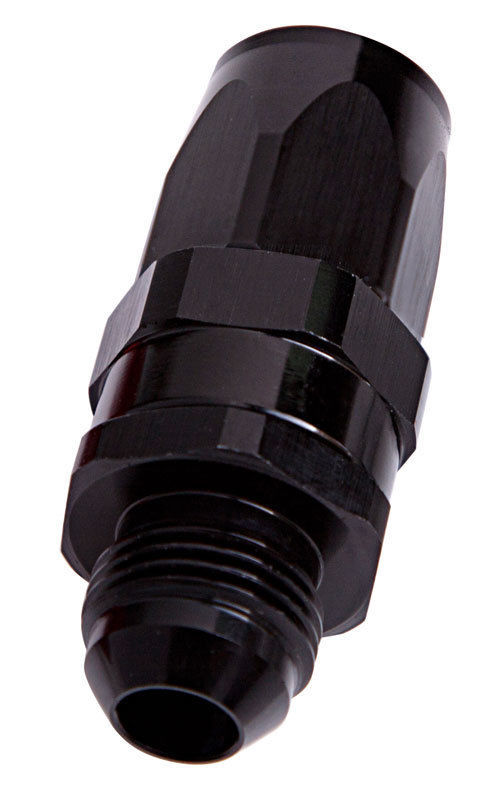 Aeroflow AF840-08BLK Male -8AN to -8AN Hose End Black Straight Male to Male