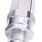 Aeroflow AF840-08S Male -8AN to -8AN Hose End Silver Straight Male to Male