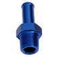 Aeroflow AF841-02-06 Male NPT to Barb Straight Adapter 1/8" to 3/8" Blue Finish