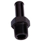 Aeroflow Performance Products AF841-02-06BLK Male NPT to Barb Straight Adapter 1/8" to 3/8" Black Finish