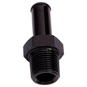 Aeroflow Performance Products AF841-02-06BLK Male NPT to Barb Straight Adapter 1/8" to 3/8" Black Finish