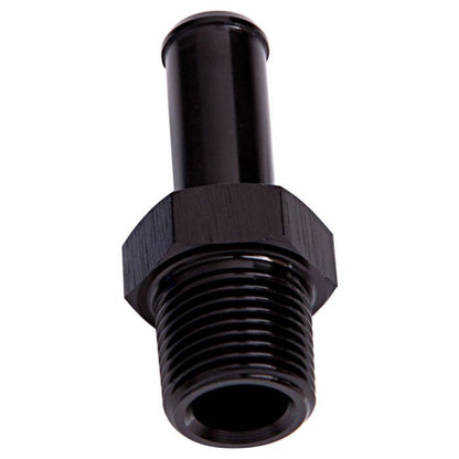 Aeroflow Performance Products AF841-02-06BLK Male NPT to Barb Straight Adapter 1/8" to 3/8" Black Finish