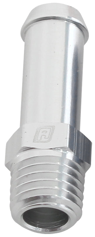 Aeroflow AF841-04-01S Male 1/16" NPT to 1/4" Barb Silver Straight Male to Male