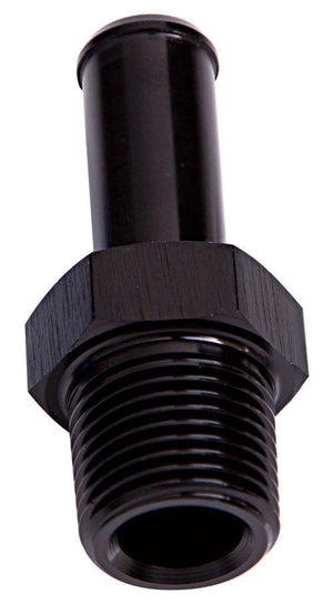 Aeroflow AF841-04BLK Male 1/8" NPT to 1/4" Barb Black Straight Male to Male