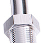 Aeroflow AF841-04S Male 1/8" NPT to 1/4" Barb Silver Straight Male to Male