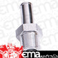 Aeroflow AF841-06-05S Male 3/8" NPT to 5/16" Barb Silver Straight Male to Male
