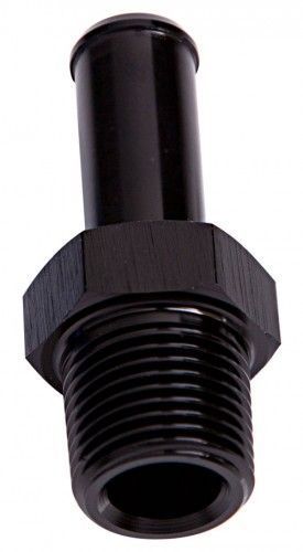 Aeroflow AF841-06-06BLK Male 3/8" NPT to 3/8" Barb Black Male to Male